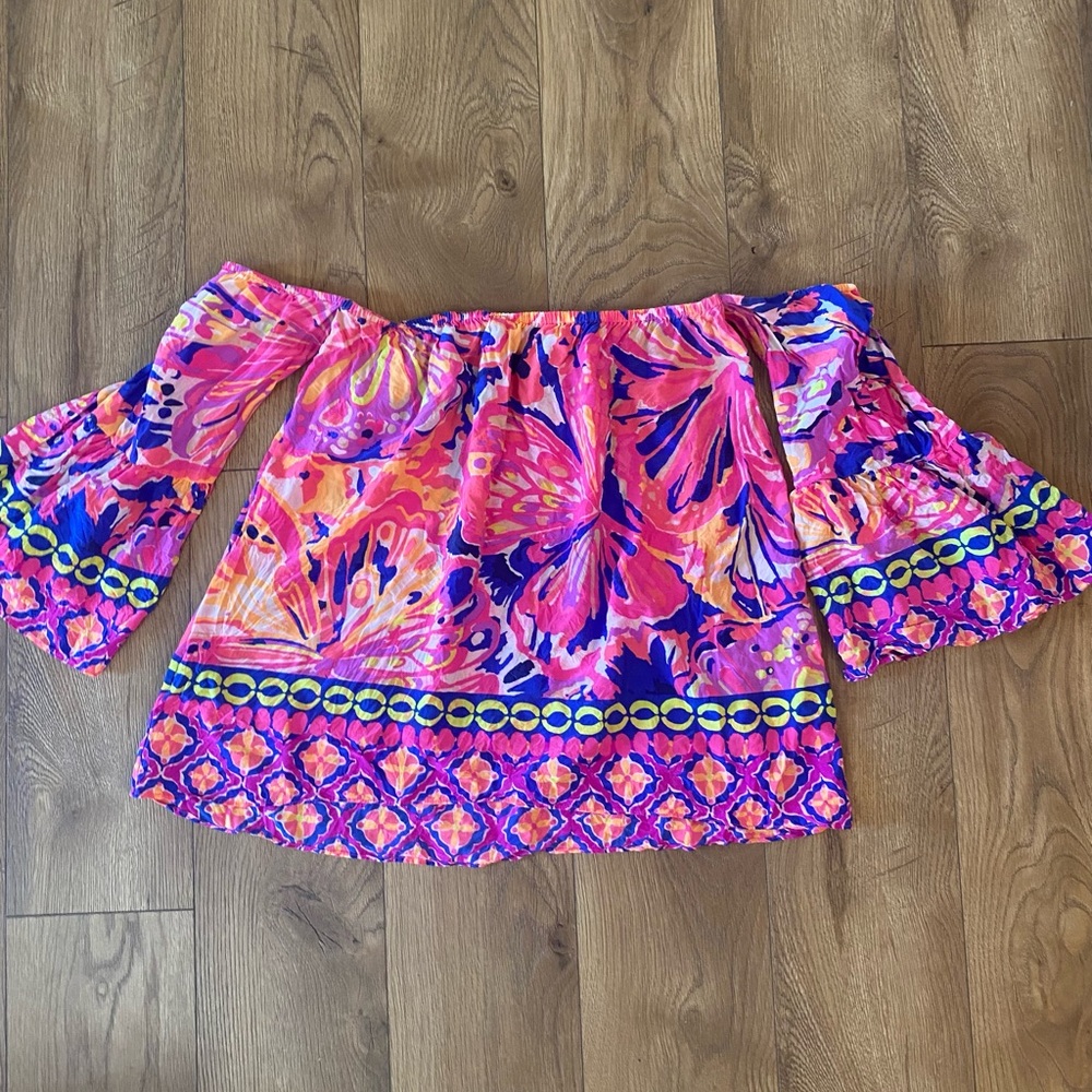Lilly Pulitzer off shoulder top- small